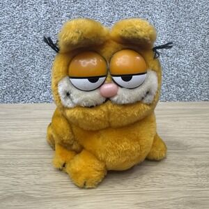 Vintage 1981 Garfield R. Dakin Sitting Plush Small 6" Stuffed Animal